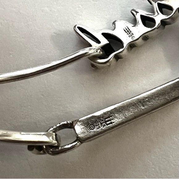 James Avery BLESSED & CROSS hook on style soft hammered bracelets - Picture 8 of 12